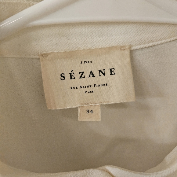Sezane blouse fride white shirt euro 34 - Picture 2 of 8